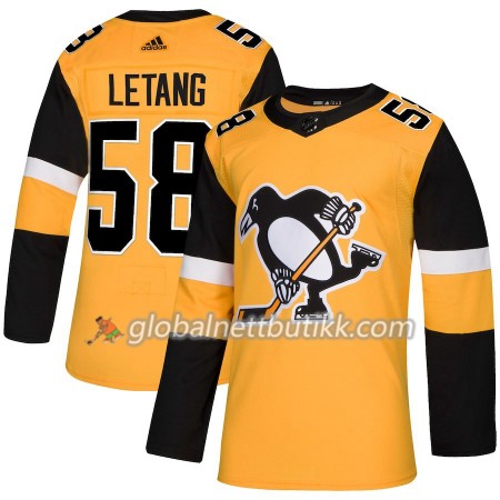 Pittsburgh Penguins Hockeydrakt Kris Letang 58 Alternate 2018-2019 Adidas Authentic - Herre